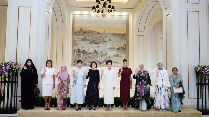 Emine Erdoğan, Çin'de liderlerin eşleri ile bir araya geldi - Resim: 3