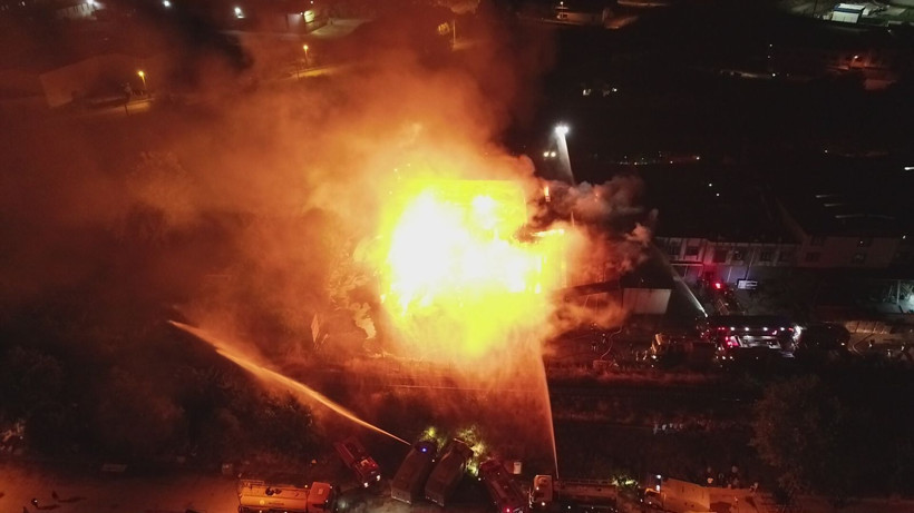 Samsun'da kereste fabrikasında büyük yangın - Resim: 10