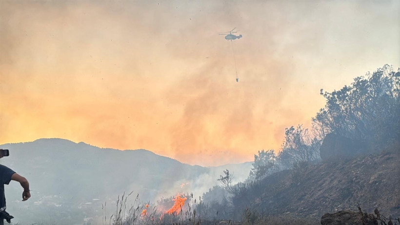 Alanya'da yangın yerleşim yerlerine ulaştı - Resim: 14