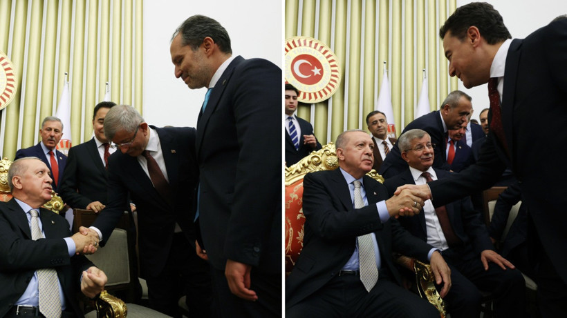 Erdoğan ve siyasi parti liderleri bir araya geldi - Resim : 2