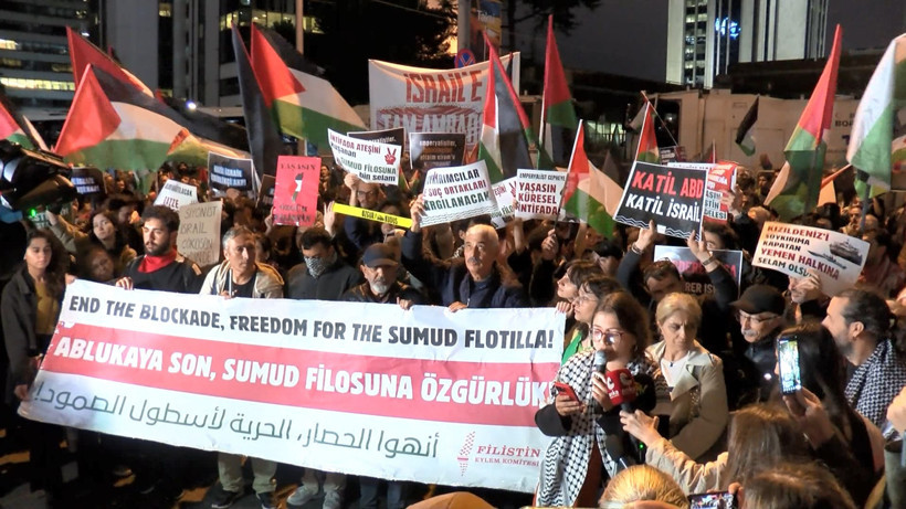 Ankara'daki Filistin eyleminde çok sayıda gözaltı - Resim : 1