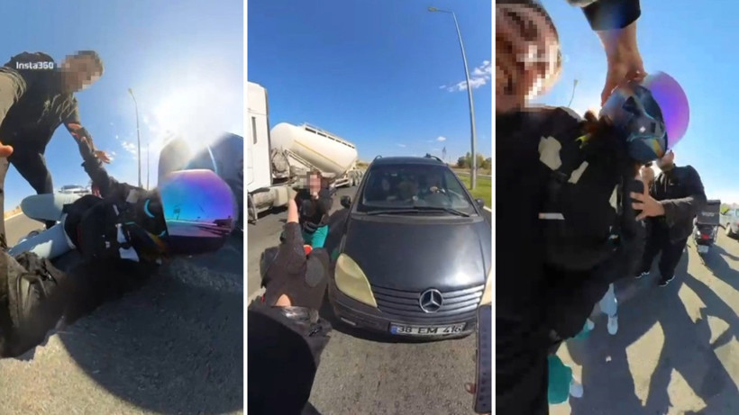 Kurye, sürücüyü çocuklarının yanında dövdü - Resim : 1