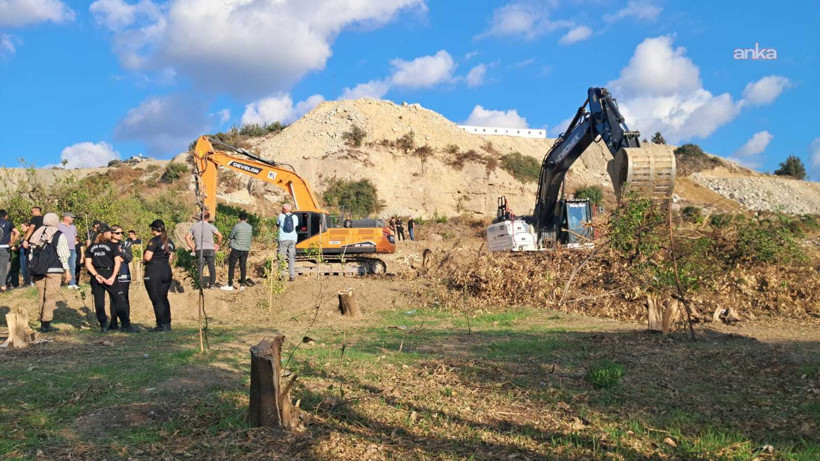 Mahkeme süreci devam eden arazilere kepçeyle girildi - Resim : 4