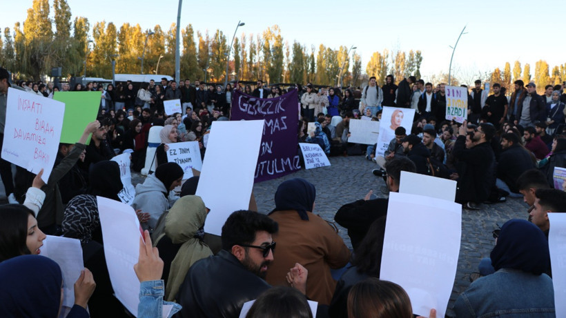 Öğrencilerin Rojin için başlattıkları eyleme baba Kabaiş de destek verdi - Resim : 1
