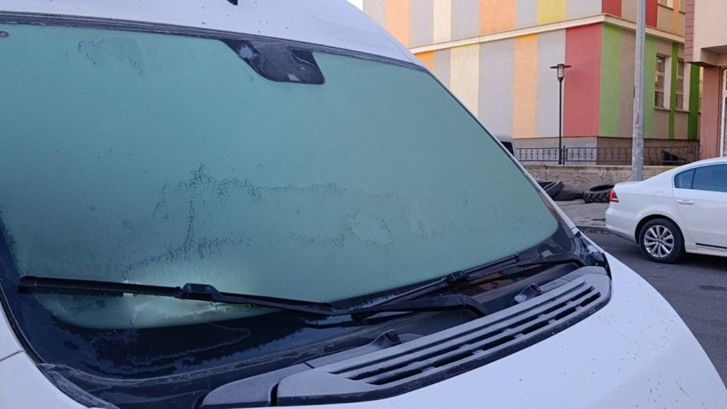 Su da araçlar da buz kesti - Resim : 1