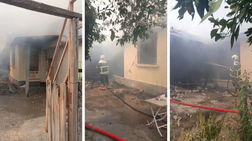 Adana'da facia: Engelli kadın yangında can verdi - Resim : 1