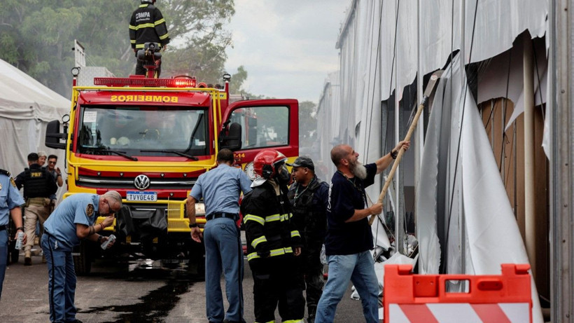BM zirvesinde yangın: Katılımcılar tahliye edildi - Resim: 1