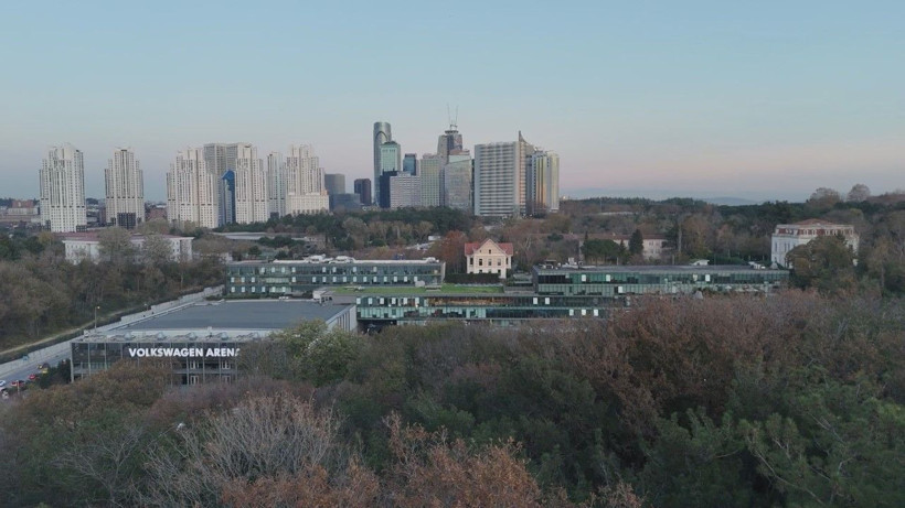 Papa'nın ayine katılacağı Volkswagen Arena'daki hazırlık havadan görüntülendi - Resim: 4