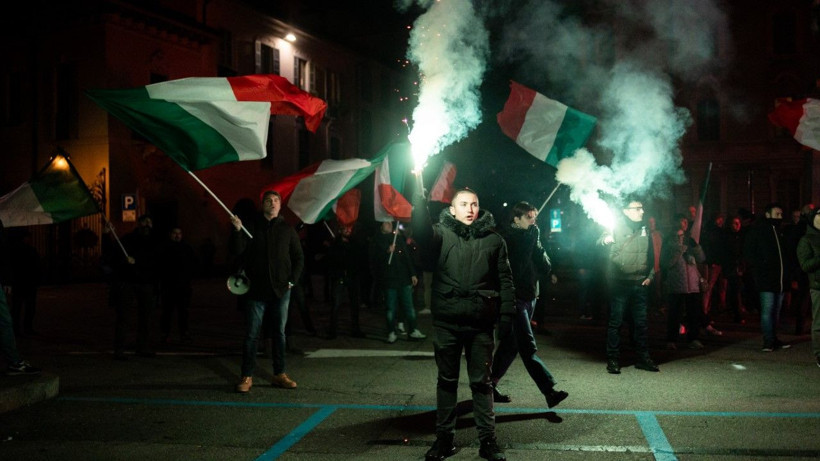 İtalya’da aşırı sağcılar sokaklara indi - Resim: 9