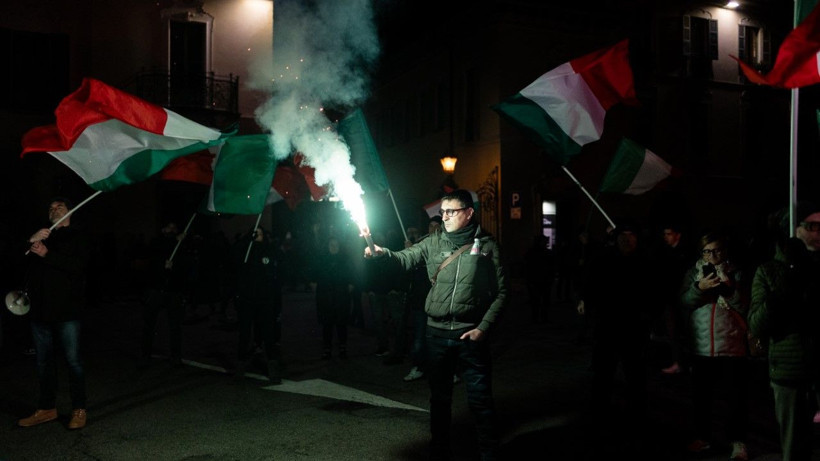 İtalya’da aşırı sağcılar sokaklara indi - Resim: 11