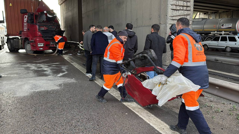 TIR şoförü, kullandığı aracın altında kalıp öldü - Resim : 1
