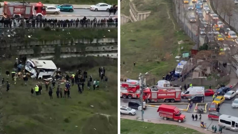 İstanbul'da otobüs şarampole yuvarlandı: 4 ölü, 3’ü ağır 7 yaralı - Resim : 4