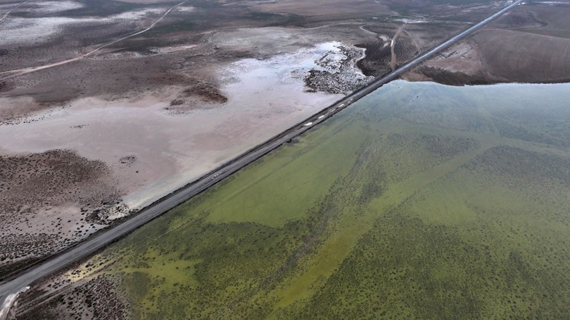 Tuzla Palas Gölü yağışlarla 41 yıl önceki havzasına yeniden kavuştu - Resim: 3