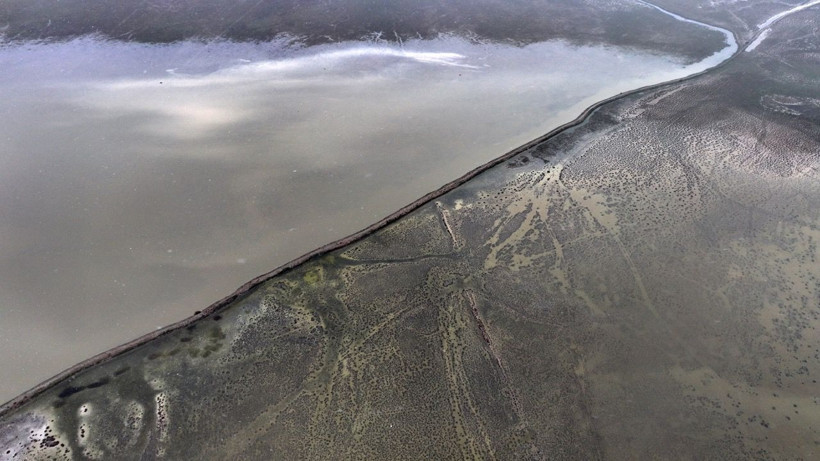 Tuzla Palas Gölü yağışlarla 41 yıl önceki havzasına yeniden kavuştu - Resim: 4