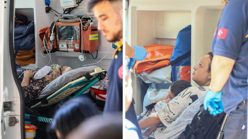 Apartman dairesindeki yangında 5 kişi dumandan etkilendi - Resim : 1