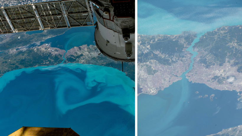 NASA paylaştı: Uzaydan İstanbul'un turkuaz hali - Resim : 1