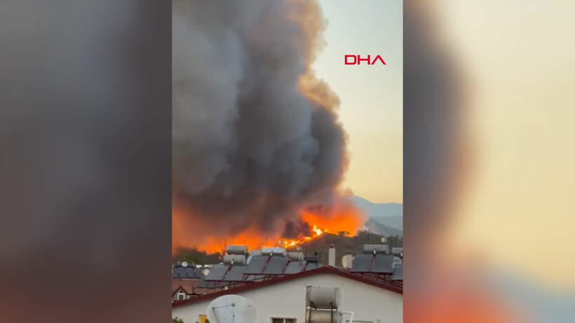 Fethiye'deki orman yangını evlere sıçradı - Resim: 3