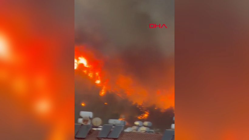 Fethiye'deki orman yangını evlere sıçradı - Resim: 2