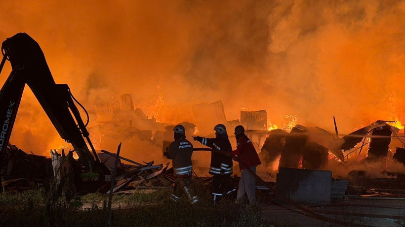Ahşap fabrikası alev alev yandı - Resim: 15