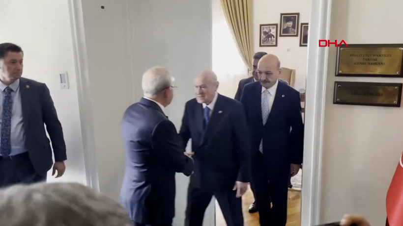 MHP lideri Devlet Bahçeli ile Kemal Kılıçdaroğlu görüştü - Resim : 1