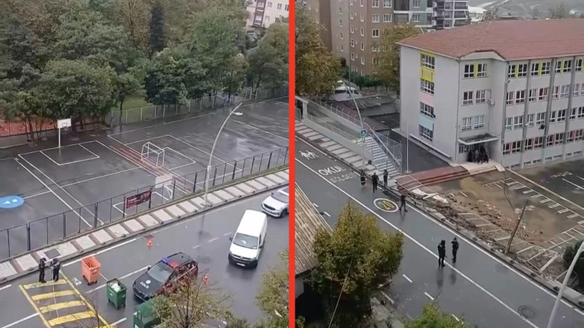 İstanbul'da yağmurda ilkokulun duvarı &ccedil;&ouml;kt&uuml;. Ya &ccedil;ocuklar teneff&uuml;ste olsaydı? - Resim : 1