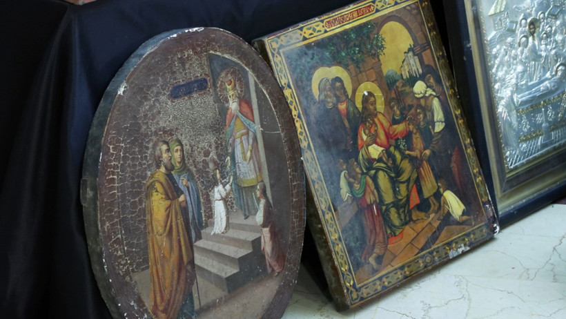 İstanbul'da Hz. İsa ve Hz. Meryem ikonaları ele geçirildi - Resim : 2