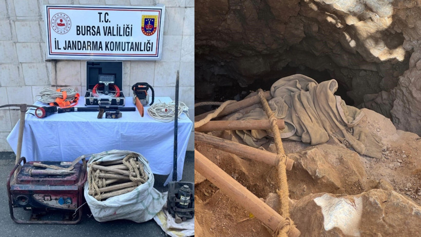 Kaçak kazı yaparken suçüstü yakalandılar - Resim : 1