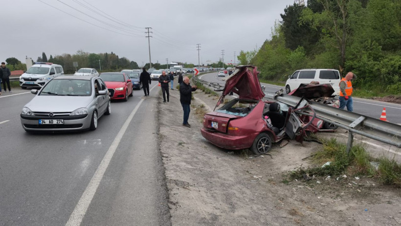 Bariyerlere ok gibi saplandı - Resim : 2