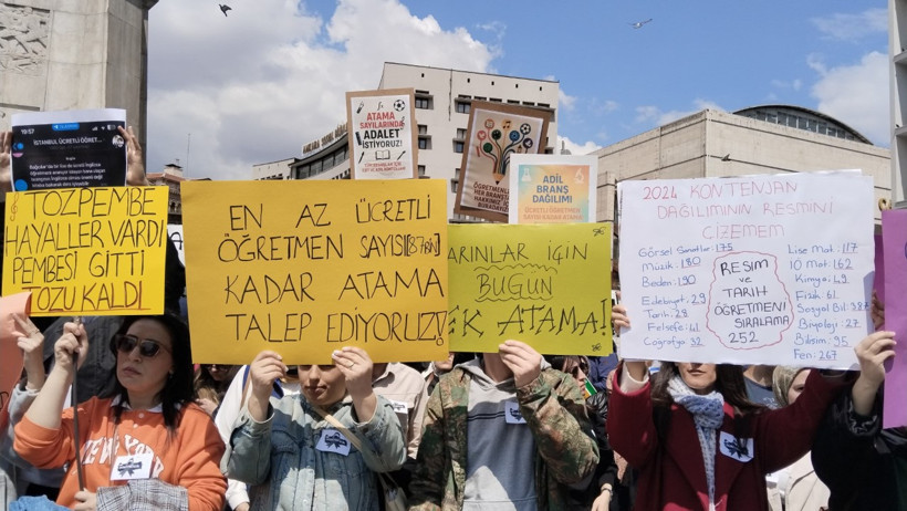 Yüzlerce öğretmen Ankara’da iktidara seslendi - Resim : 1