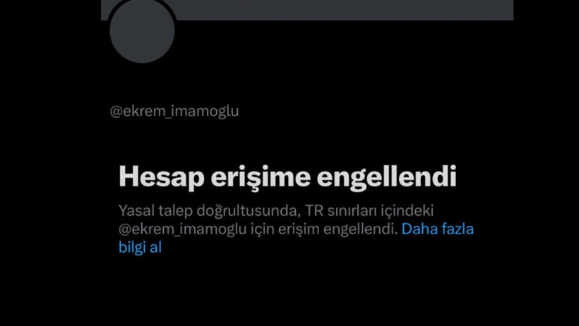 Saray'dan açıklama geldi: İmamoğlu'nun hesabı 24 Nisan'daki mesajı yüzünden kapatılmış - Resim : 1