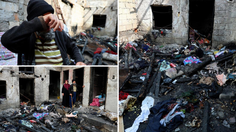 Evleri yangında küle döndü, yaşlı adam 'Engelliyim, hiçbir şey yapamadım' diye ağladı - Resim : 1