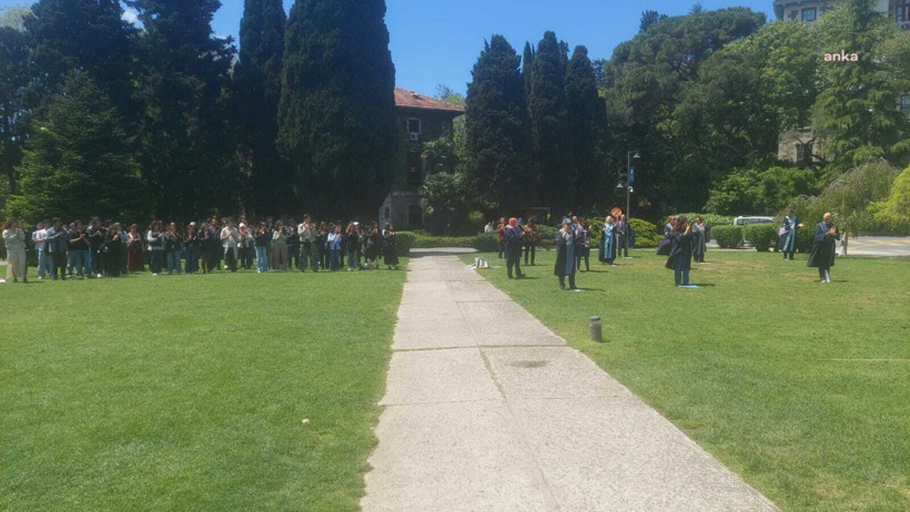 Boğaziçi'ndeki akademisyen nöbetine öğrencilerden destek - Resim : 1