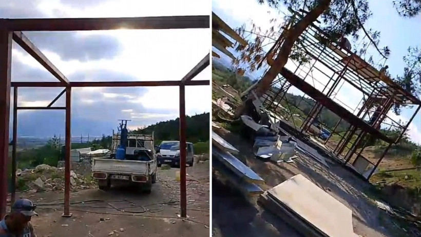 Yıkımdan vinçle kurtardığı evi parçalara ayırdı - Resim : 2