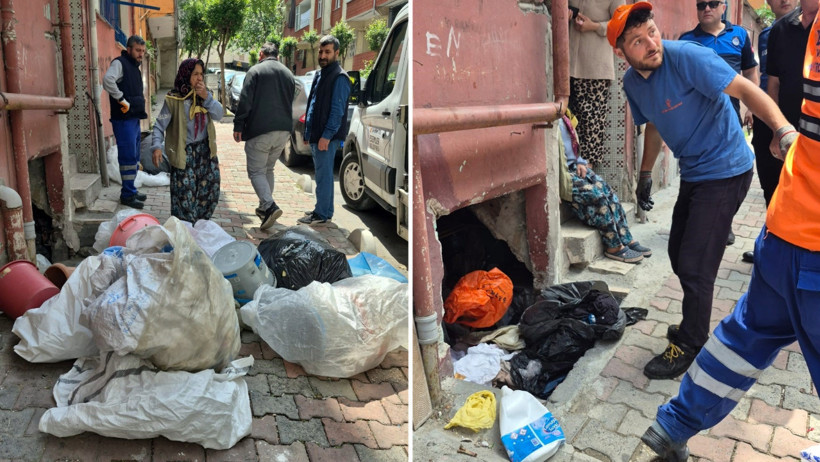 Dördüncü kez temizlenen evden 7 kamyon çöp çıktı - Resim : 2