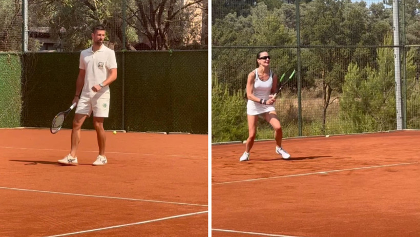 Ece Sükan, Novak Djokovic ile kortta buluştu - Resim : 1