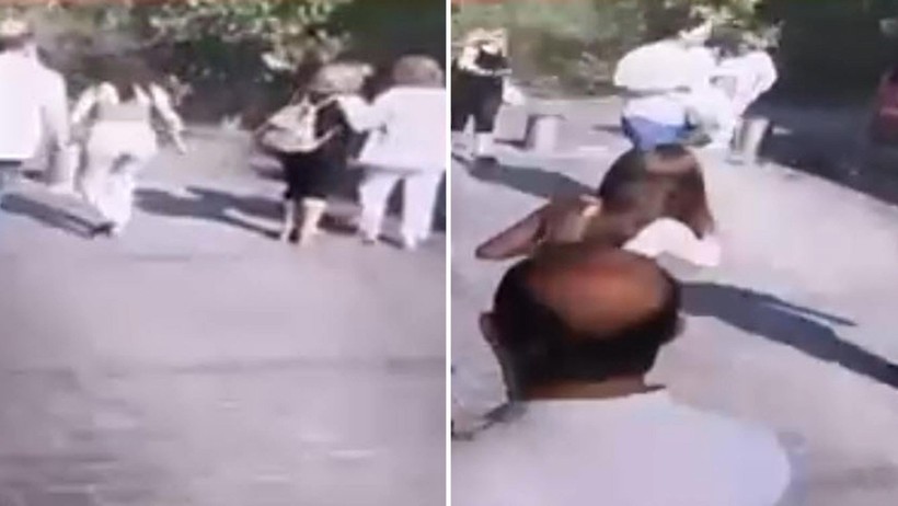 İzmir Valiliği önünde korkutan anlar: Asırlık çınar devrildi - Resim : 1