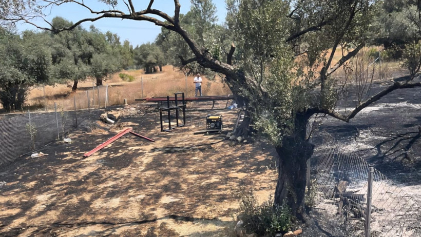 Foça'da orman yangını: 4 kişi gözaltında - Resim : 5