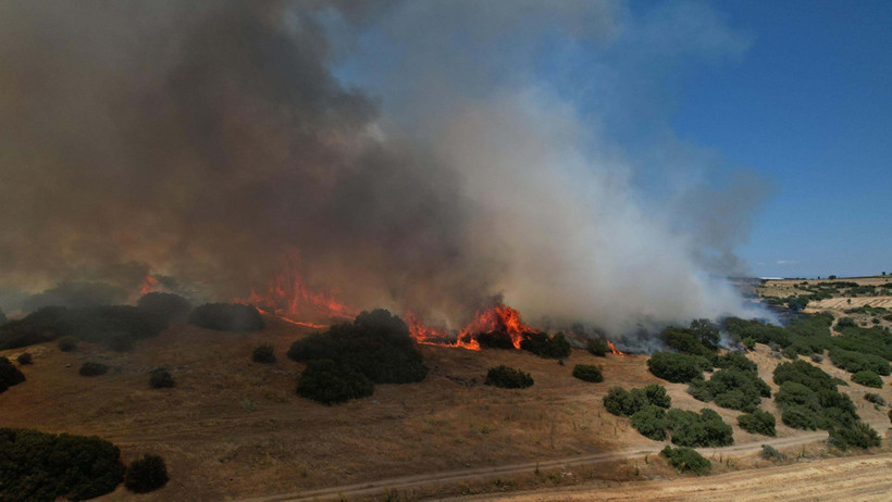 Manisa'da korkutan yangın - Resim : 5