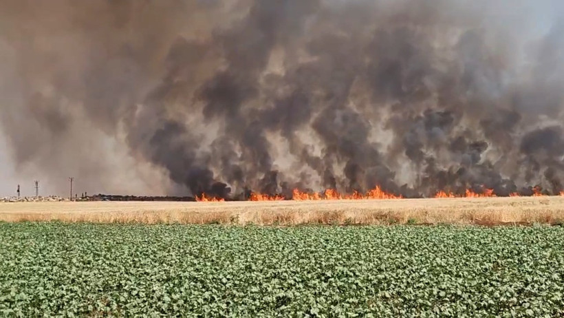 Tarla yangınında mercek düzeneği bulundu: 1'i ağır 5 yaralı - Resim : 2