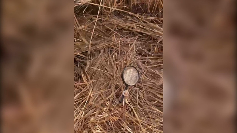 Tarla yangınında mercek düzeneği bulundu: 1'i ağır 5 yaralı - Resim : 1