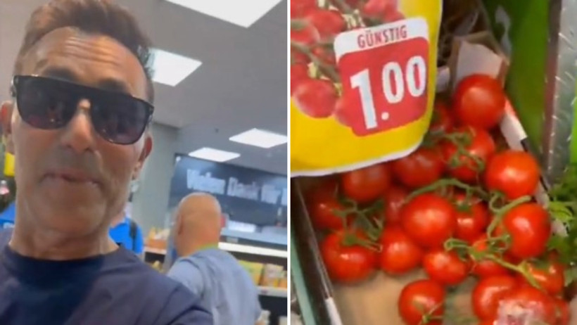 Mustafa Sandal Almanya konseri sonrası marketleri gezdi: “Domatesin kilosu 1 Euro” - Resim : 1