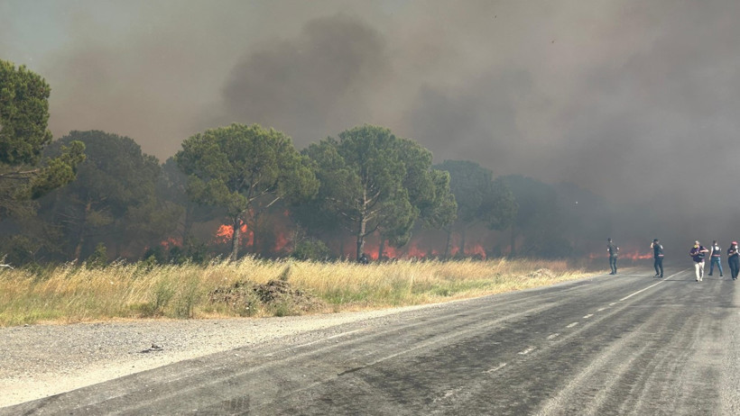Silivri yangını söndürüldü: Bir kişi gözaltında - Resim : 3