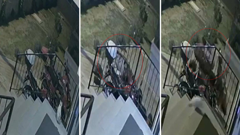 Genç kadın beşinci kattan düşerek ölmüştü: Yeni görüntüler ortaya çıktı - Resim : 5