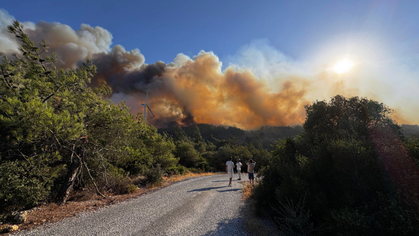 Urla'da orman yangını - Resim : 1