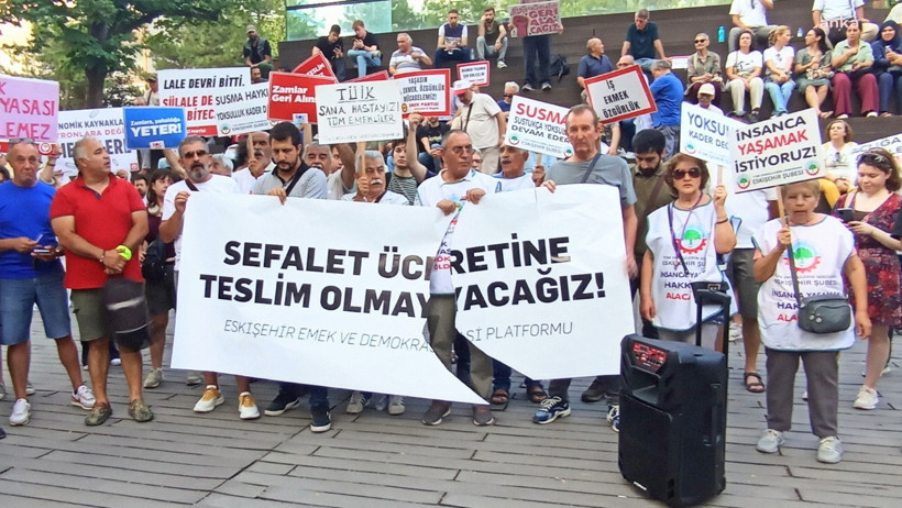 'Sefalet ücretine teslim olmayacağız' pankartına saldırı - Resim : 1