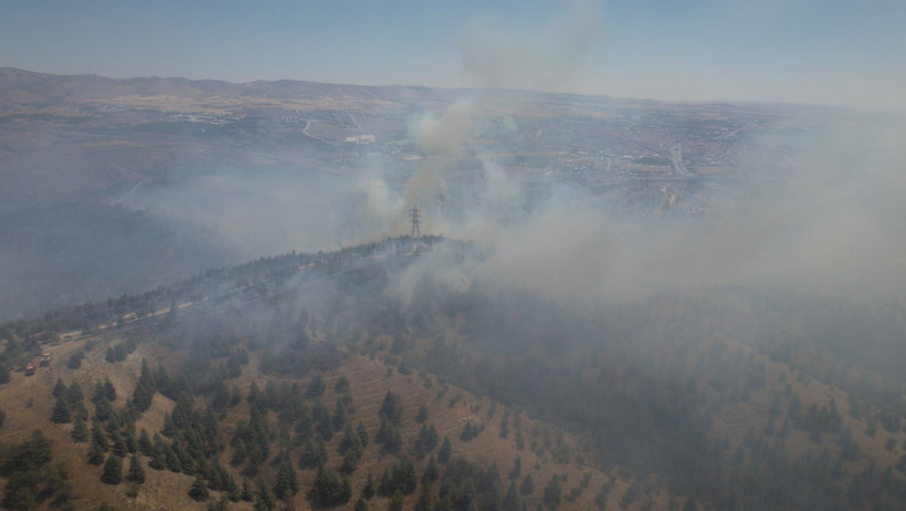 ODTÜ'de orman yangını - Resim : 1