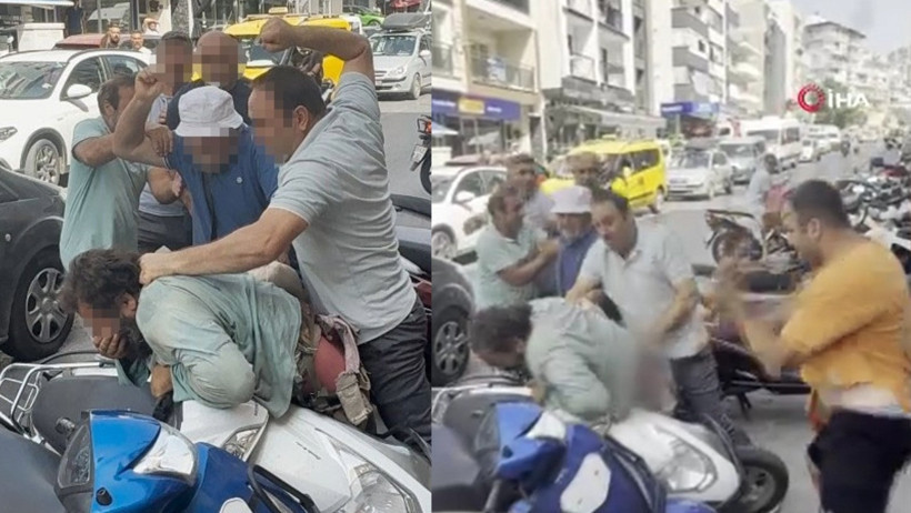 Yol ortasında öldüresiye dayak - Resim : 1