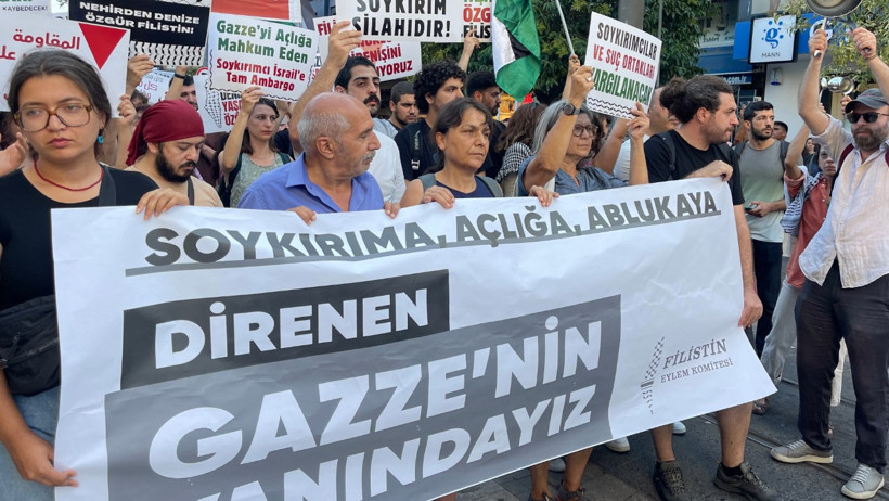 Filistin'e destek eyleminde 1 kişi gözaltına alındı - Resim : 2