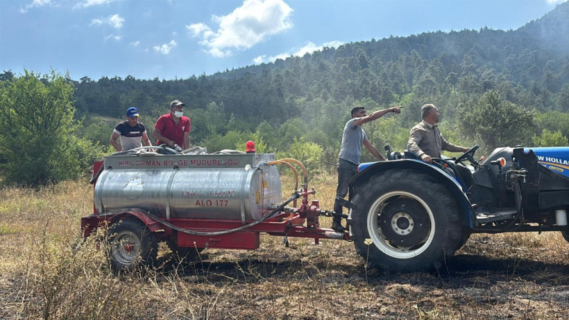Bolu’da orman yangını - Resim : 4
