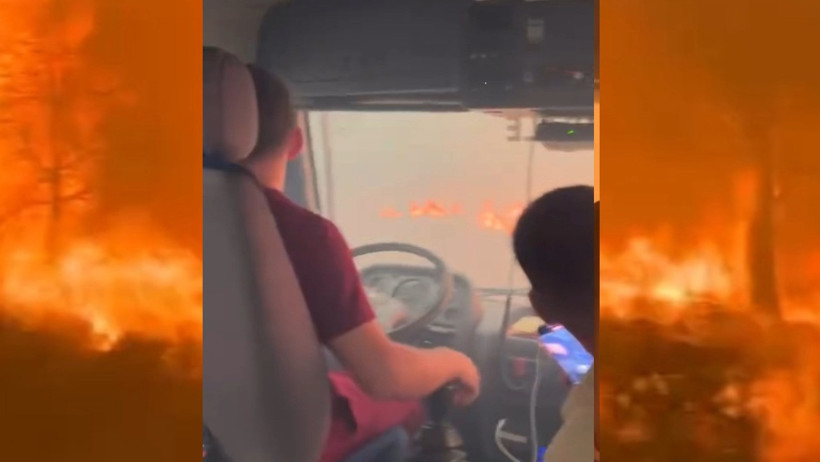 Yangınla mücadelede alevlerin arasında kaldılar - Resim : 3